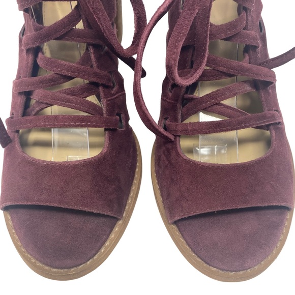 Vince Camuto Womens Tressa Lace Up Heel Booties Sandals - Size 7.5 - Picture 6 of 13